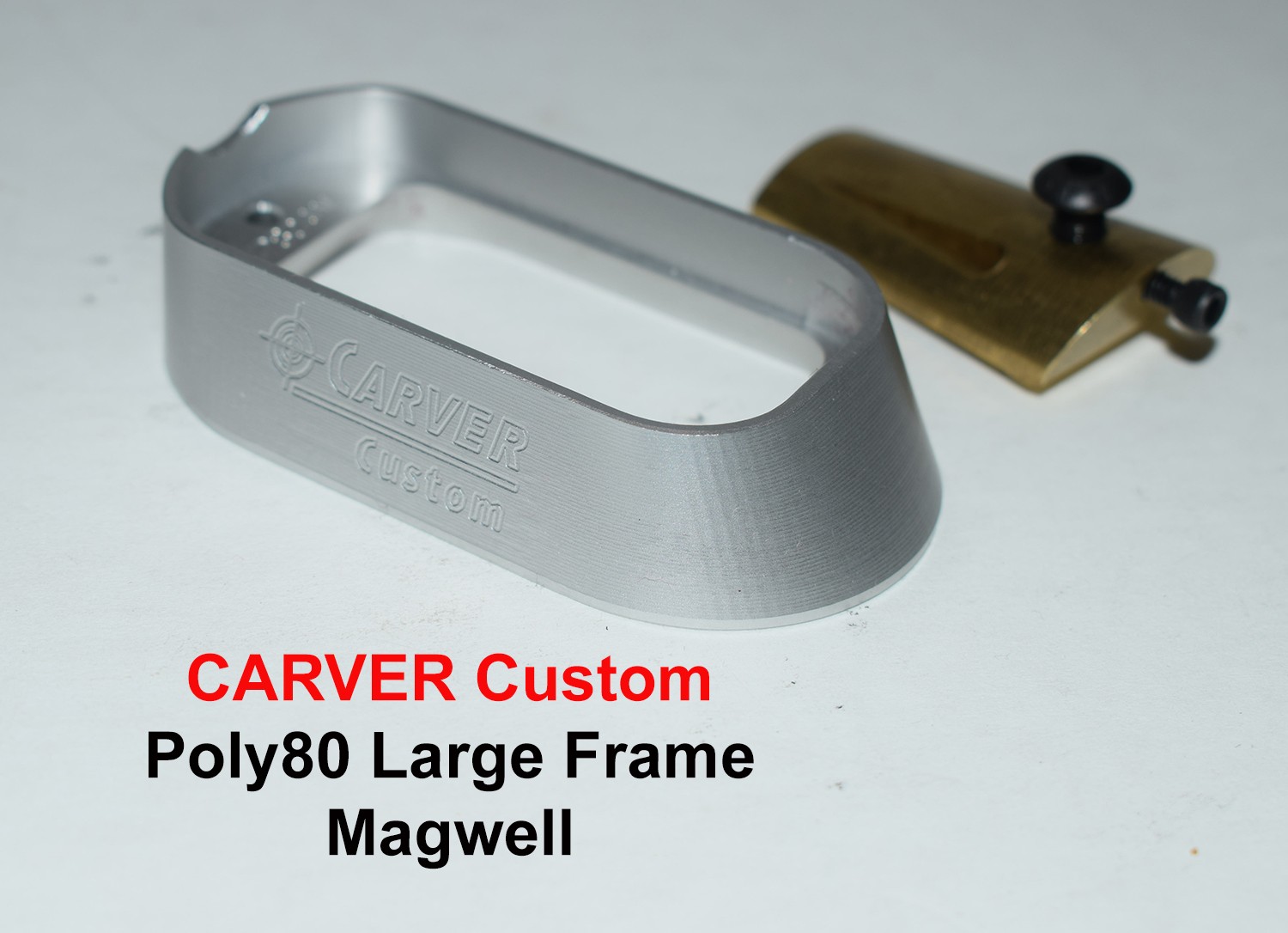 CARVER POLY80  Magwell PF-LG 45/10MM-Silver